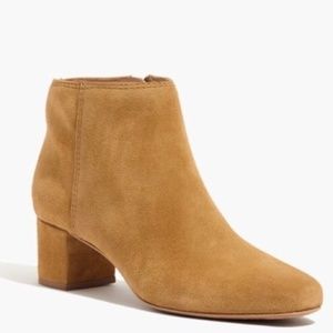 Madewell Lucien Suede Boot in Bronzed Birch 6.5